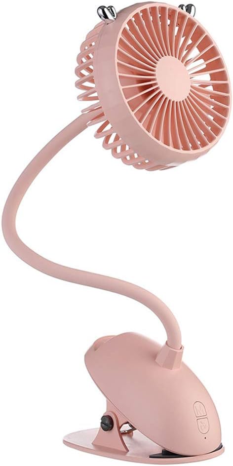 USB Portable Clip-on Stroller Fan Table Clip Fan 3 Speeds Settings Flexible Bendable Mini Desk Electric Fans USB Desktop Fan