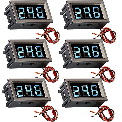 CenryKay 6PCS 2 Wire Blue DC 4.5-30V 0.56