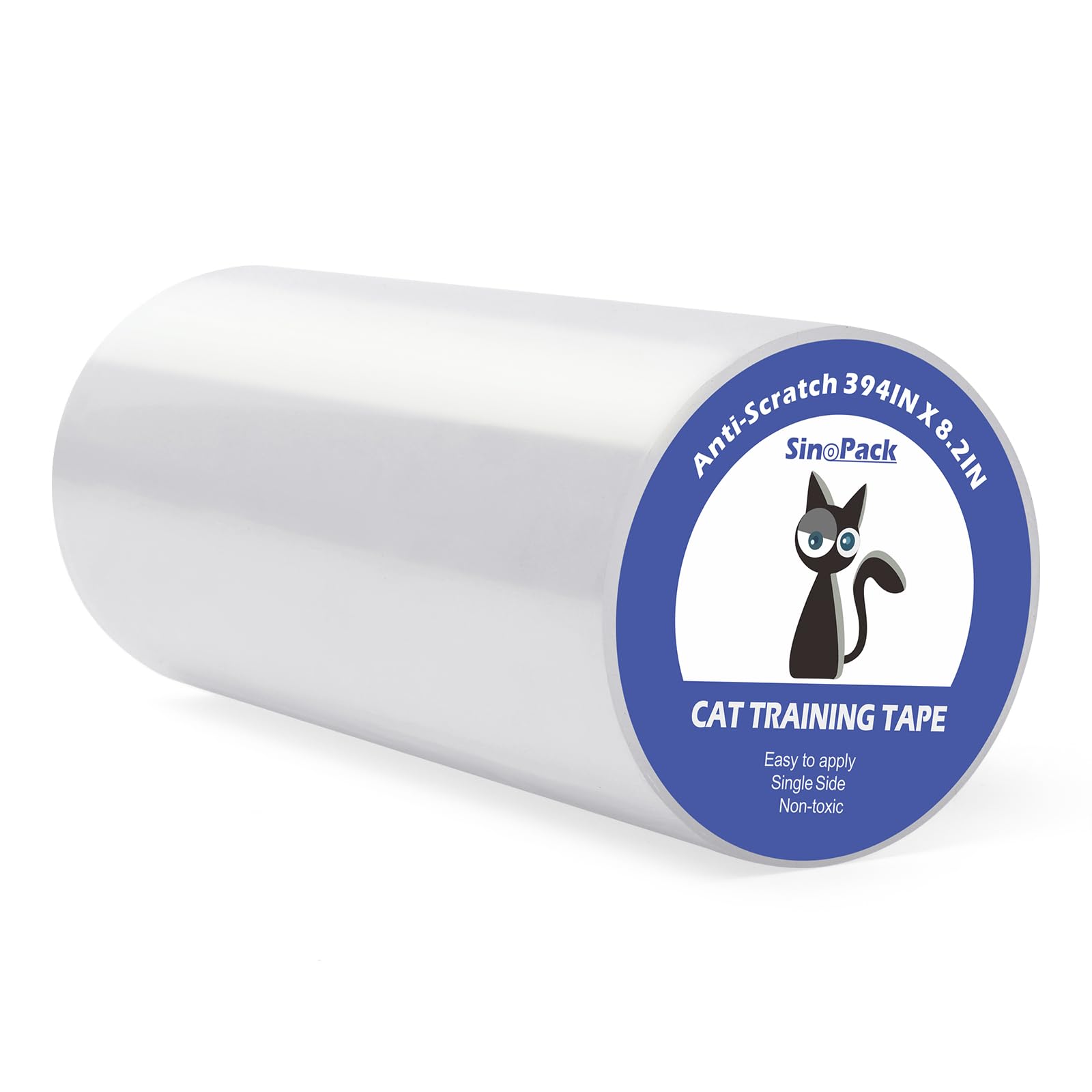 Cat Scratch Guard Tape, 394''x8.2'' Clear Anti Scratch Tape for Furniture, Single Sided Protective Film to Stop Cats &amp; Dogs Scratching Sofa, Door, Walls, Car Interiors