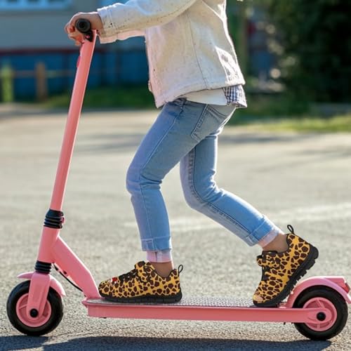 Little Kid Boys Girls Tennis Shoes Kids Slip on Running Sneakers Wide Casual Barefoot Shoes Giraffe Pattern4