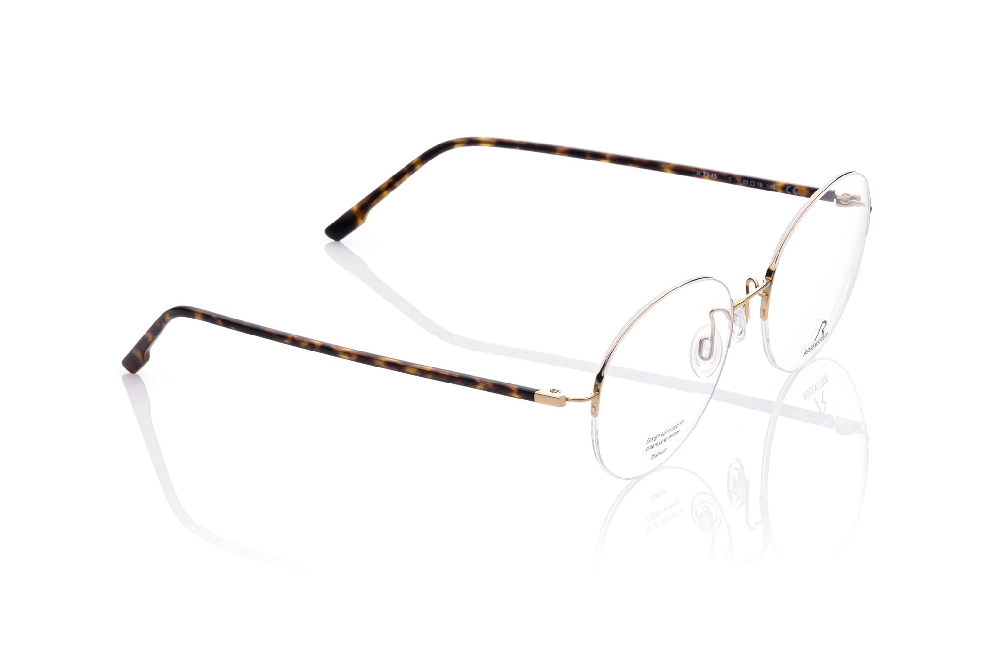 Rodenstock R7145 Rama okularów C000 gold, havana 51/19/140 UNISEX