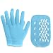 Gel Moisturizing Spa Gloves and Socks Soft Cotton with Thermoplastic Gel Repair and Heal Eczema Cracked Dry Skin, Gel Lining Infused with Essential Oils and Vitamins, Large Size for Women and Men