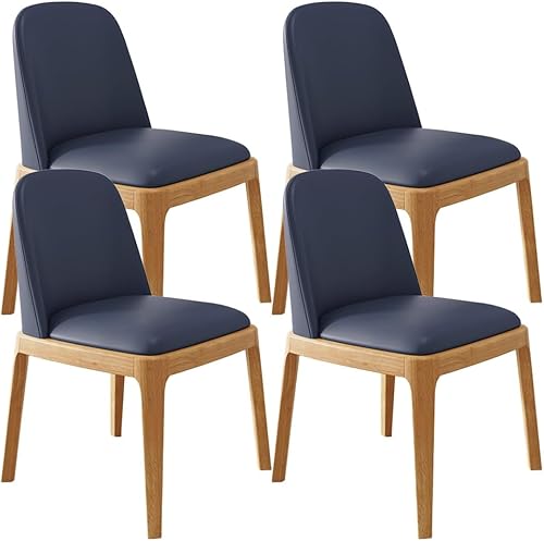 Miniatura 13 de YVYKFZD Juego de 2/4 sillas de comedor, sillas de comedor de madera, sillas de cocina tapizadas, silla de sala de estar sin brazos con respaldo