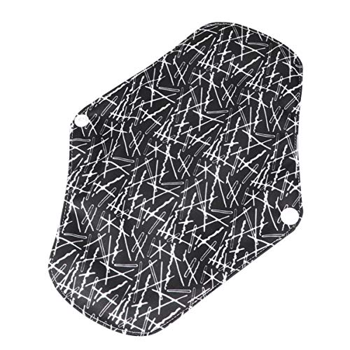 EXCEART 5 Pcs Almofadas SanitÃ¡rias de CarvÃ£o de Bambu Pano SanitÃ¡rio ReutilizÃ¡vel LavÃ¡vel Forro