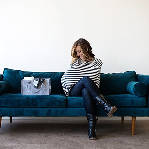 Parker Baby Diaper Caddy - Nursery Storage Bin And Car Organizer For Diapers And Baby Wipes - Grey #TOP4