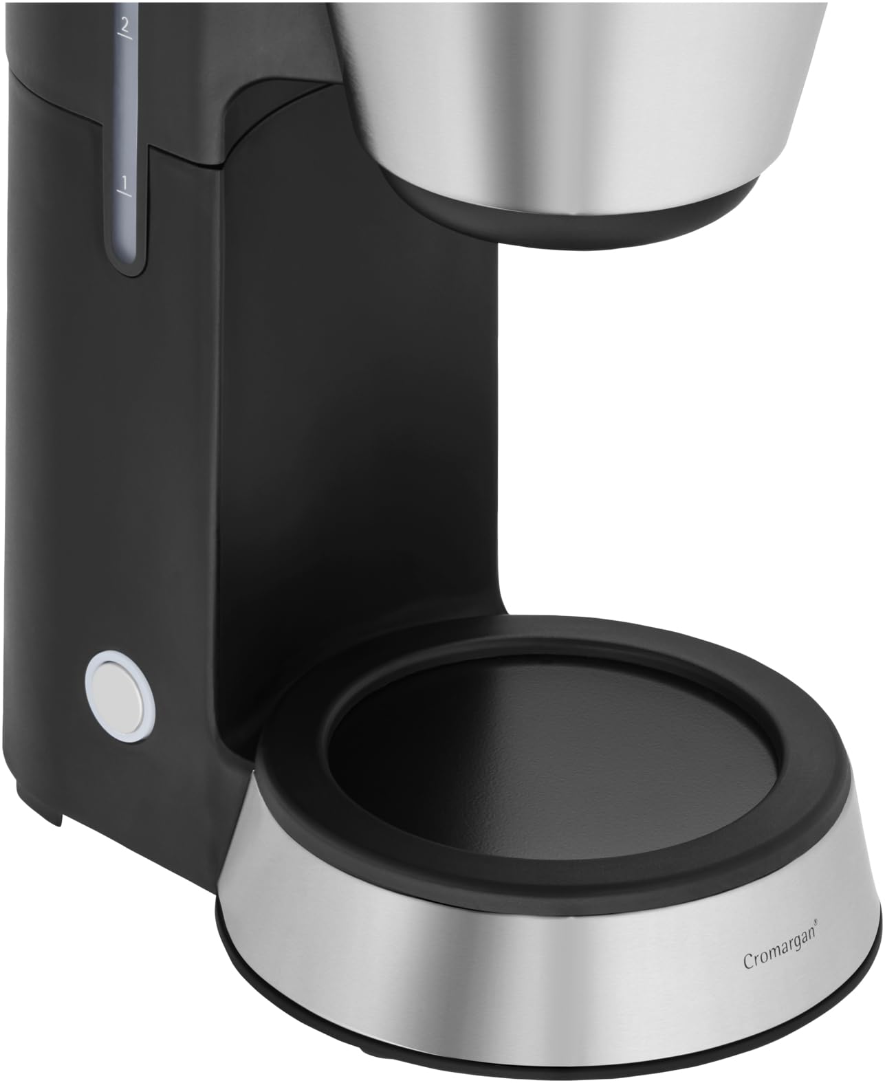 WMF KITCHENminis Machine à café verre, Capacité 1-5 tasses, Revêtement inox 18/10 Cromargan, Porte-filtre amovible, Aroma 0412270011
