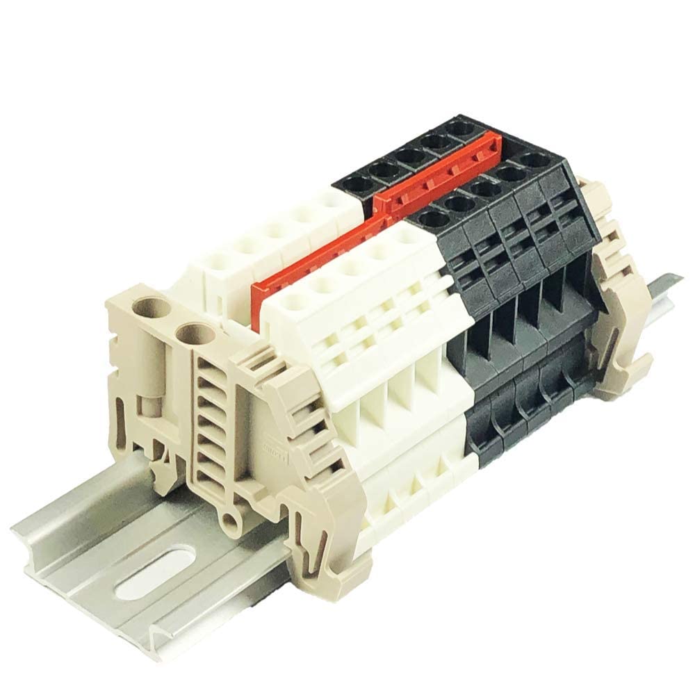 Borne négative Dinkle Combiner DK6N 10 pôles 8-20 AWG connecteur circuit commun - 2