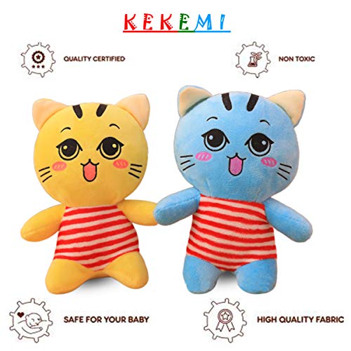 Image of KEKEMI Non-Toxic Hugable Cute Stuff Teddy Bear Soft Toys for Kids /Gift, Size 7 Inches (Pack of 2)