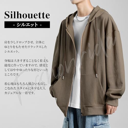 Fasshonrida ジップパーカー メンズ の商品画像 3