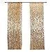 HH 9x9FT Big Gold Sequin Payette Backdrop Curtains Panels, Shimmer Sequin Photography Backdrop for Wedding Party Christmas Decoration