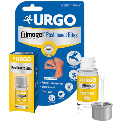 Urgo - Post picaduras Filmogel® - Evita el rascado y calma el picor - Picaduras de mosquitos, avispas, abejas, tábanos, arañas, hormigas y ácaros - Frasco de 3,25 ml con espátula incorporada