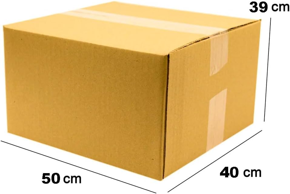 Lote de 15 Cajas Cartón Envases para Envíos 50 x 40 x 39 cm Doble Canal - Embalajes Comprar Cajas Fuertas Grandes Cartón Baratas para envíos Ofertas, lotes paquetes Mudanzas
