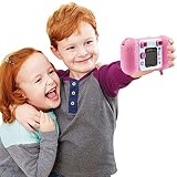 VTech - KidiZoom Fun Rose, aparat cyfrowy dla dzieci 9 w 1, zdjęcia i filmy, kolorowy ekran, filtry, ramki i efekty Rigolos, prezent dla dzieci w wieku od 3 lat do 10 lat - Zawartość w języku