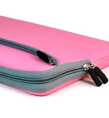 Funda neopreno rosa para laptop Lenovo IdeaPad S206 11.6" miniatura 2