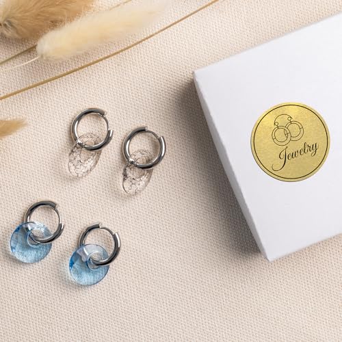 Phomemo Logo-Aufkleber 2 Gold Rund Selbstklebende Thermodirekt-Etiketten für Phomemo M110 M220 M221 M108 M100 M150 M250 M260, zum Drucken von Logos, zur Kennzeichnung von Haushaltsgegenständen