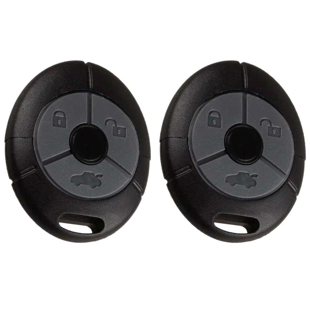 Funda de Mando a Distancia de Goma con 3 Botones Compatible con Rover 25 35 ZS ZR ZT Pack de 2