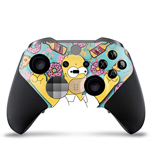 Simppson X-box Elite Controller Series 2 Limited Edition by DreamController. Custom Elite Series 2 Controller for X-box One/Series X/S. Made with Advanced Hydro-Dip Paint Technology(Not Just a Skin)