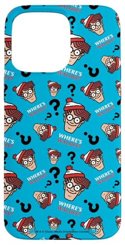ウォーリーをさがせ! Faces and Question Marks All-Over Print スマホケース iPhone 15 Pro Max 用