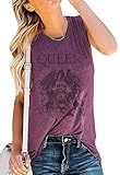 ❤ Grafische Oberteile-Muster-Aufdruck-Shirt, Freddie Mercury, niedliche Grafik, lässiges Fan-Top, klassisches Vintage-Queen-gedrucktes ärmelloses O-Neck-T-Shirt für Frauen, Mädchen, Musikliebhaber.