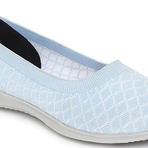 Image of Marc Loire Women's Lightweight Athleisure Knitted Active Wear Slip-On Ballerina Casual Shoes for Daily Walking