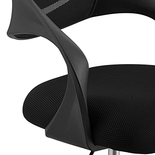 Image of Modway Thrive Drafting Chair - Tall Office Chair for Adjustable Standing Desks in Black