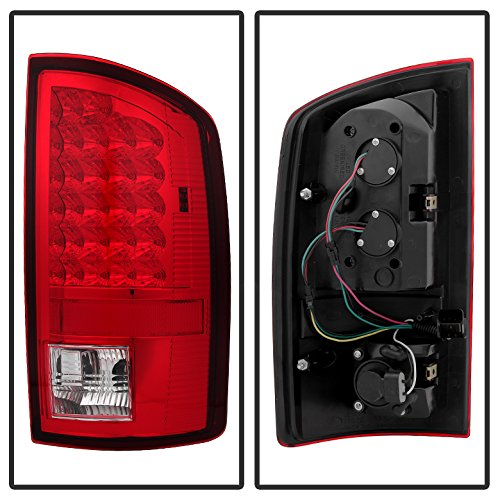 Xtune Euro Led Style Tail Light For Dodge Ram 1500 02-06 - 2500 3500 03-06 - Red Clear #TOP2