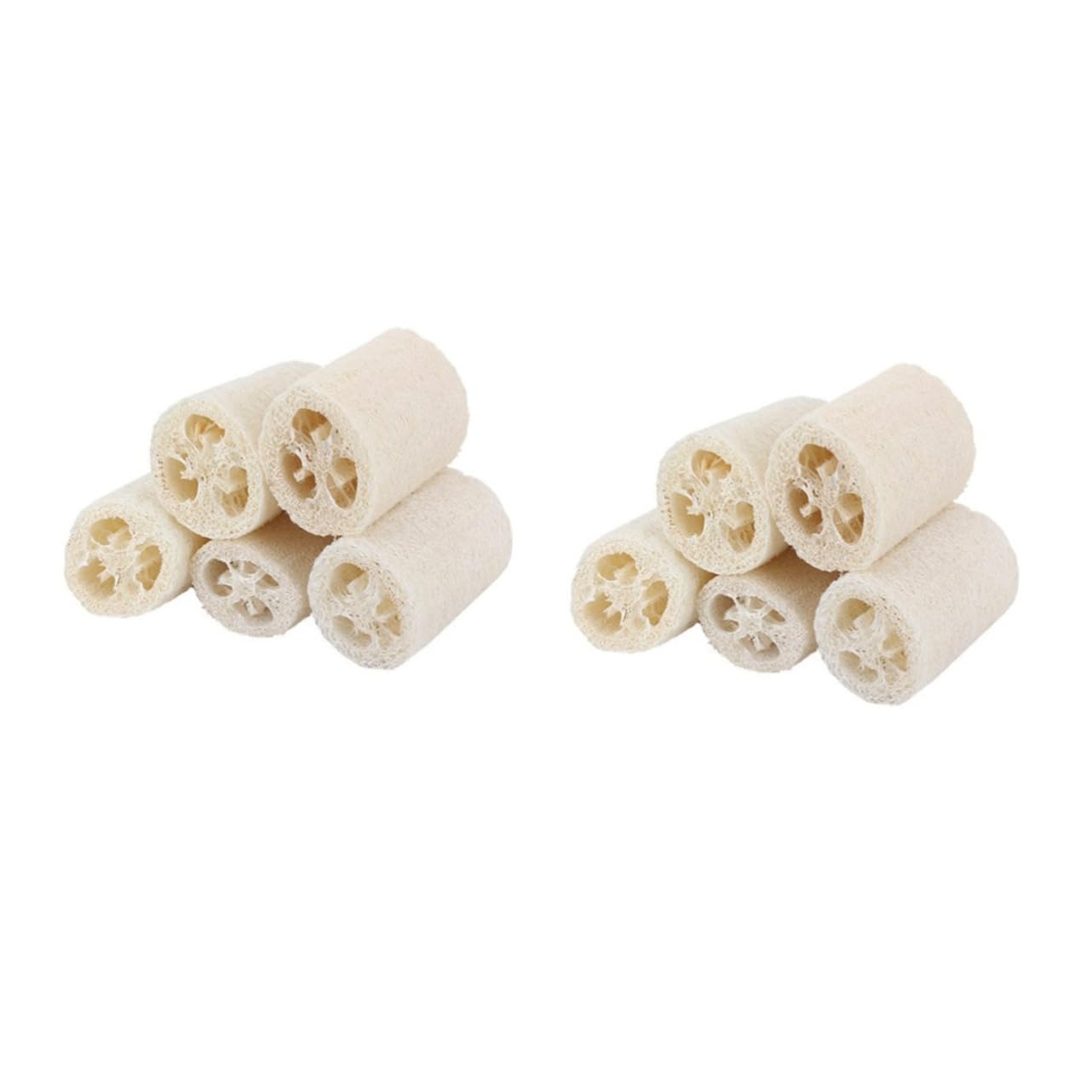 Didiseaon 10pezzi Luffa Naturale Esfoliante Per Bagno Spugna Scrubber Per Doccia Ottima Per Pulizie Domestiche e Rimozione