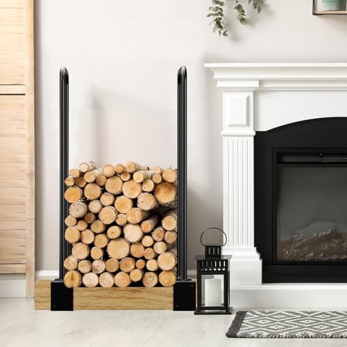 Doeworks DWFR-01 Heavy Duty Firewood Racks Adjustable Length Log Bracket Rack Holder thumb #5