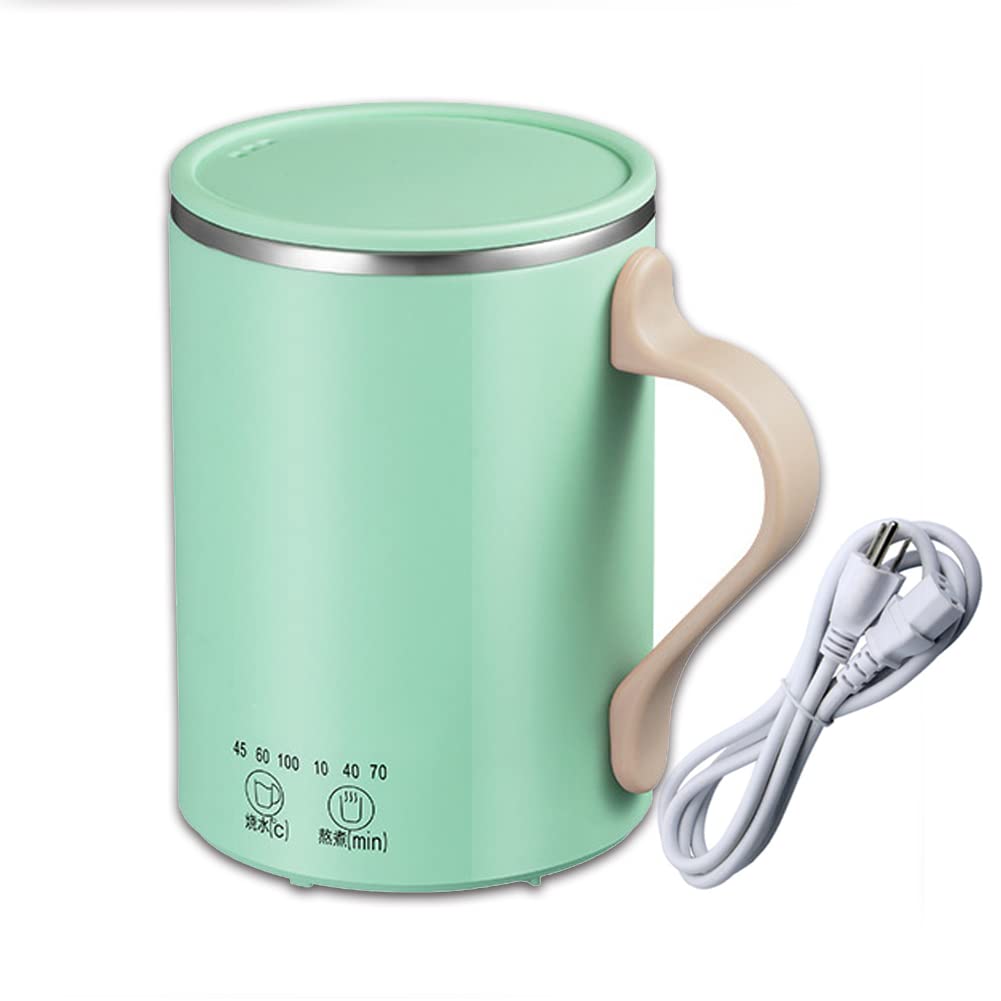 Amazon.com: WOOLALA 110V Travel Electric Kettles 350ML Stewing Cup, 7Mins  Rapid Boiling Small Slow Cooker Stainless Steel Portable Stew Pot with  Temperature Control, Timing for Home/Office/Travel : Everything Else