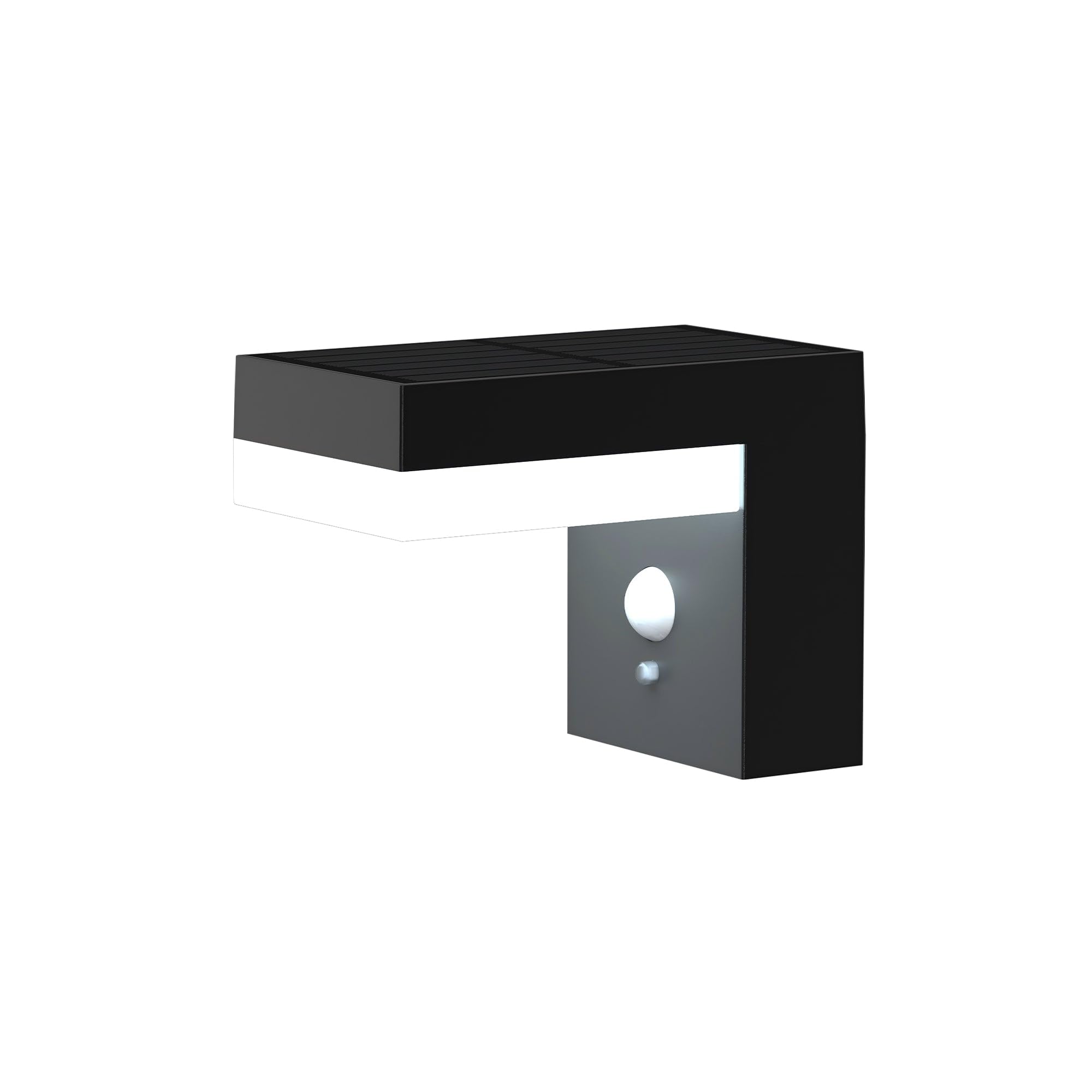 Lumisky Lámpara de pared solar LED blanca cálida con sensor de movimiento CENOVA WALL H12,5 cm
