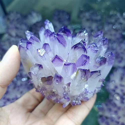 Amatista fantasma púrpura mineral natural decoración hogar 600g 3