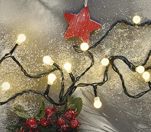 EMOS LED-Lichterkette warmweiß für Innen und Außen, 8m lange...