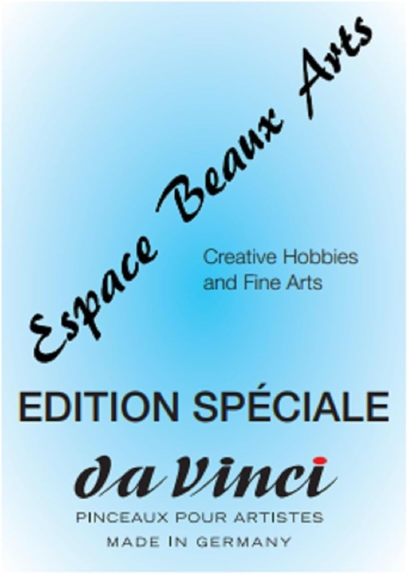 Da Vinci Series 5580 cosmotop - Set di 4 pennelli per acquerelli sintetici, n. 0, 2, 6, 12 Made in Germany