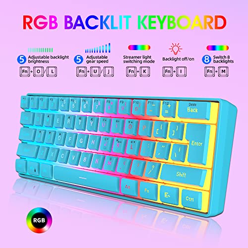 Teclado Gamer 60% DGG Alámbrico Compacto RGB miniatura 4