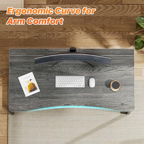 Image of Huuger Folding Desk for Small Spaces, 39.4 Inch Foldable Computer Table