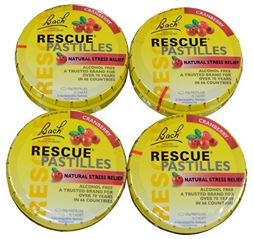 Bach Rescue Cranberry Pastilles Pack of 4 by Nelson Bach