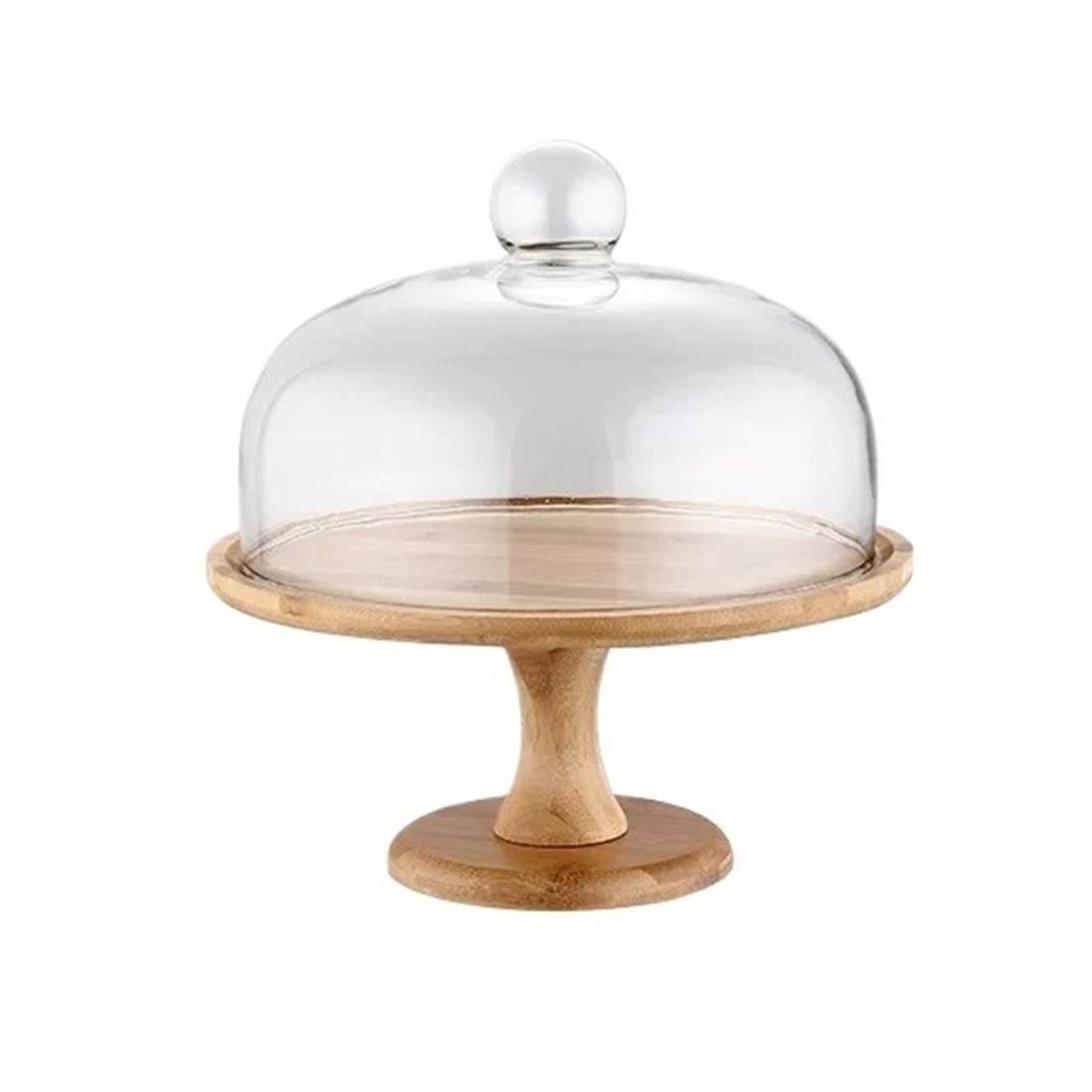 HLHLOP777 Dessert Stand Bamboo And Wood Cake Stand, Perfect For Weddings, Parties, And Desserts Cupcake Stand Serving Tray(Small)