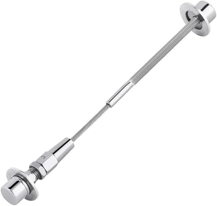 Stainless Steel Cable Quick Lock No Swage Assembly Type 1 for 1/8 Inch Wire Rope Cable for Wood Post on Rail Deck (45 Feet)