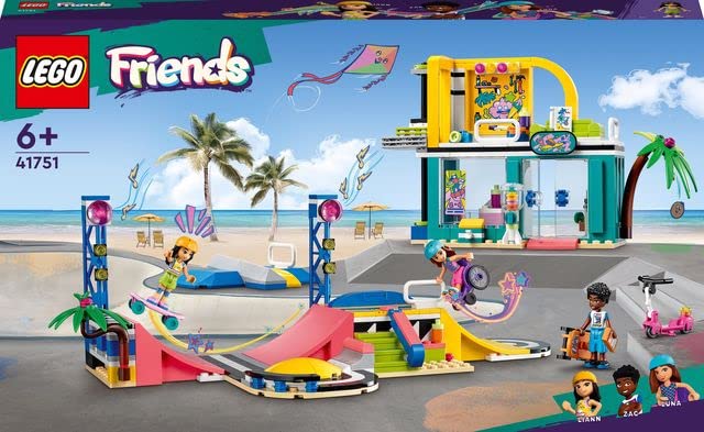 Image of LEGO Friends Skate Park 41751 Building Toy Set (431 Pieces), Multi Color
