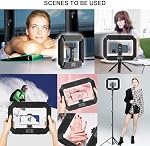 ULANZI Smartphone Video Rig avec lumière de son, Stabilisateur portable portable pour la réalisation de films, Live Stream, TikTok, YouTube Enregistrement - 8500K La lumière de soi, 8000mAh Batterie intégrée