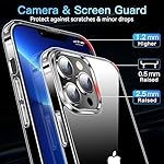 CASEKOO for iPhone 13 Pro Case Crystal Clear, [Not Yellowing][Military-Drop Protection] Protective Shockproof for iPhone 13 Pro PhoneCase 6.1 inch 2021, Clear - Image 4