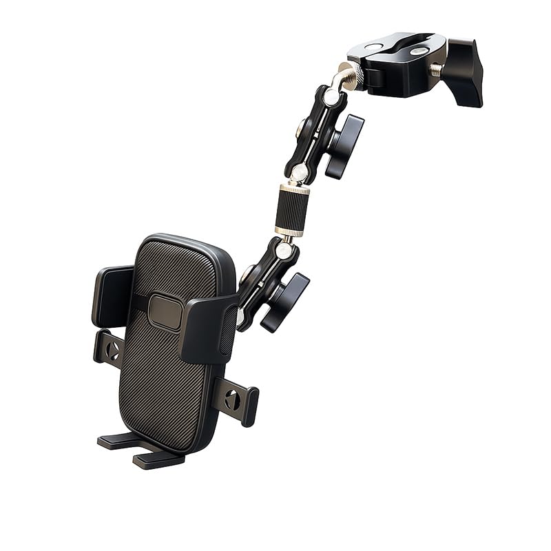 KISHACZ Truck Phone Mount for Hino 185 2003–2017, Adjustable Arm Phone Mount for Truck Handlebar, Universal Car Truck Grab Handle Phone Mount for Truck, Pickup, SUV, Van
