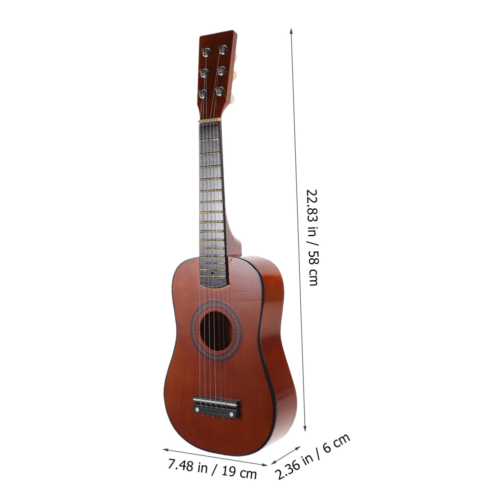 Guitarra de Madera Infantil 23 Pulgadas 1 Pieza para Principiantes