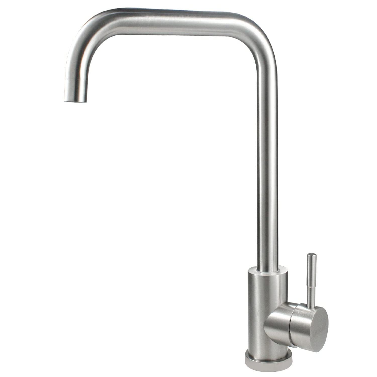 Kitchen Faucet Taps Kitchen Sink Mixer Tap 360 ° Rotating Kitchen Tap Faucet Single Handle Faucet Swivel Stainless Steel Modern Kitchen Faucet