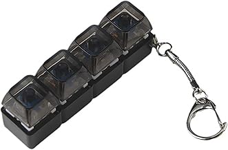 Portable Keyboard Switch Tester Test Tool LED Light Keyboard Switch Keychain Toy 2 Keys 3 Keys 4 Keys 1PC Acrylic Base