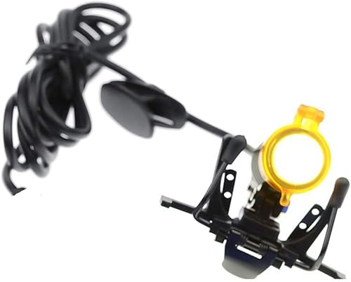 Miniatura 4 de EAST Lámpara de luz de cabeza LED con abrazadera de clip de 3 W con filtro para lupas binoculares dentales, herramienta de gafas (estilo metálico)
