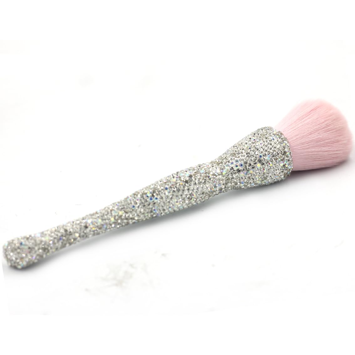 Bestbling Bling Rhinestone Large Mineral Powder Brush - Soft and Luxurious Makeup Foundation Brush for Large Coverage - Ideal for Blending, Buffing,