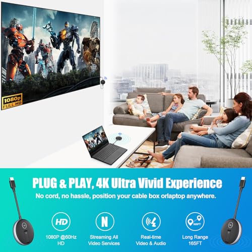 Yaomaisi Wireless Hdmi- One Transmitter And Two Receivers thumb #2