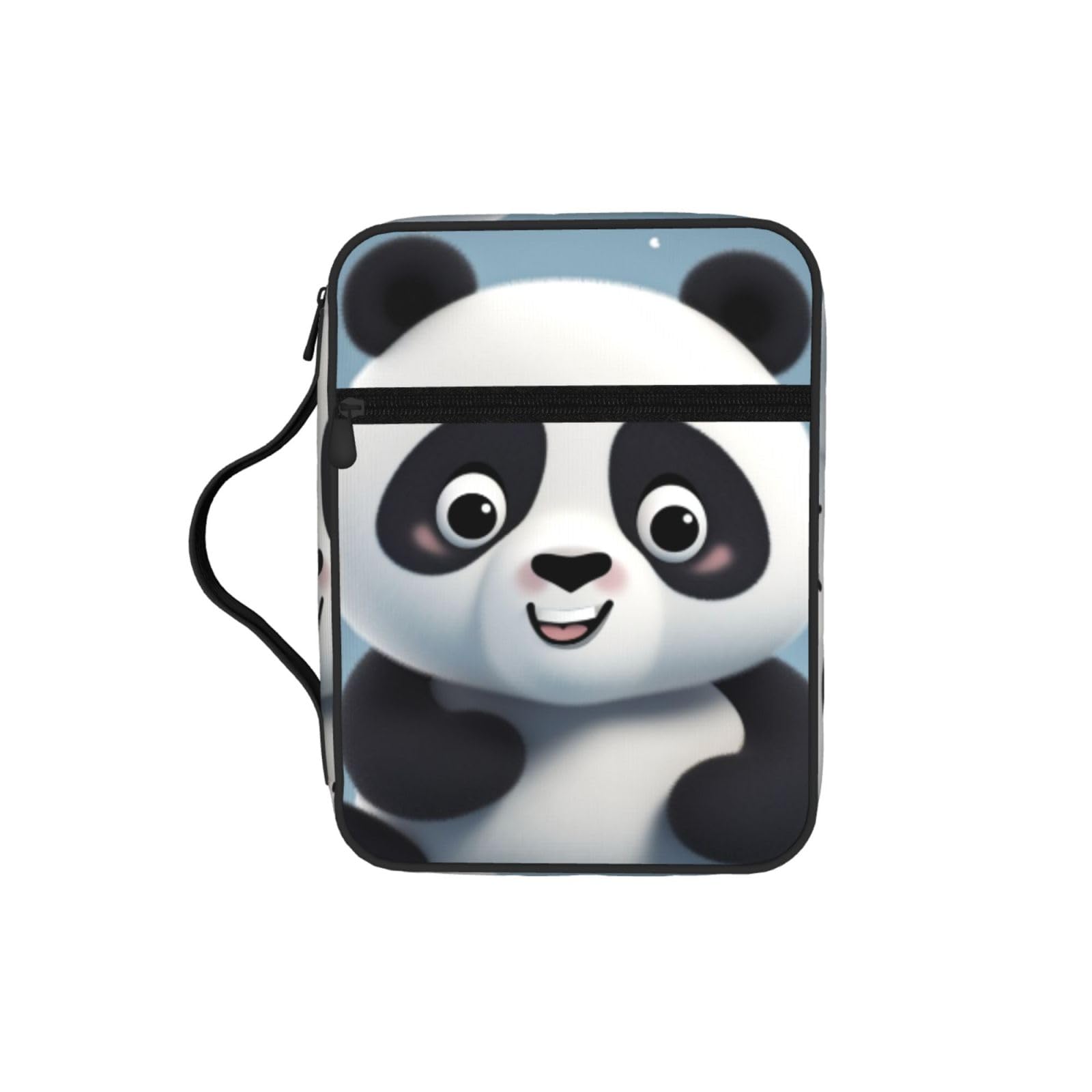Panda Cartoon Bible Cover Case Waterproof Bible Bag With Handle Organizer Storage Book Cover For Bible Study