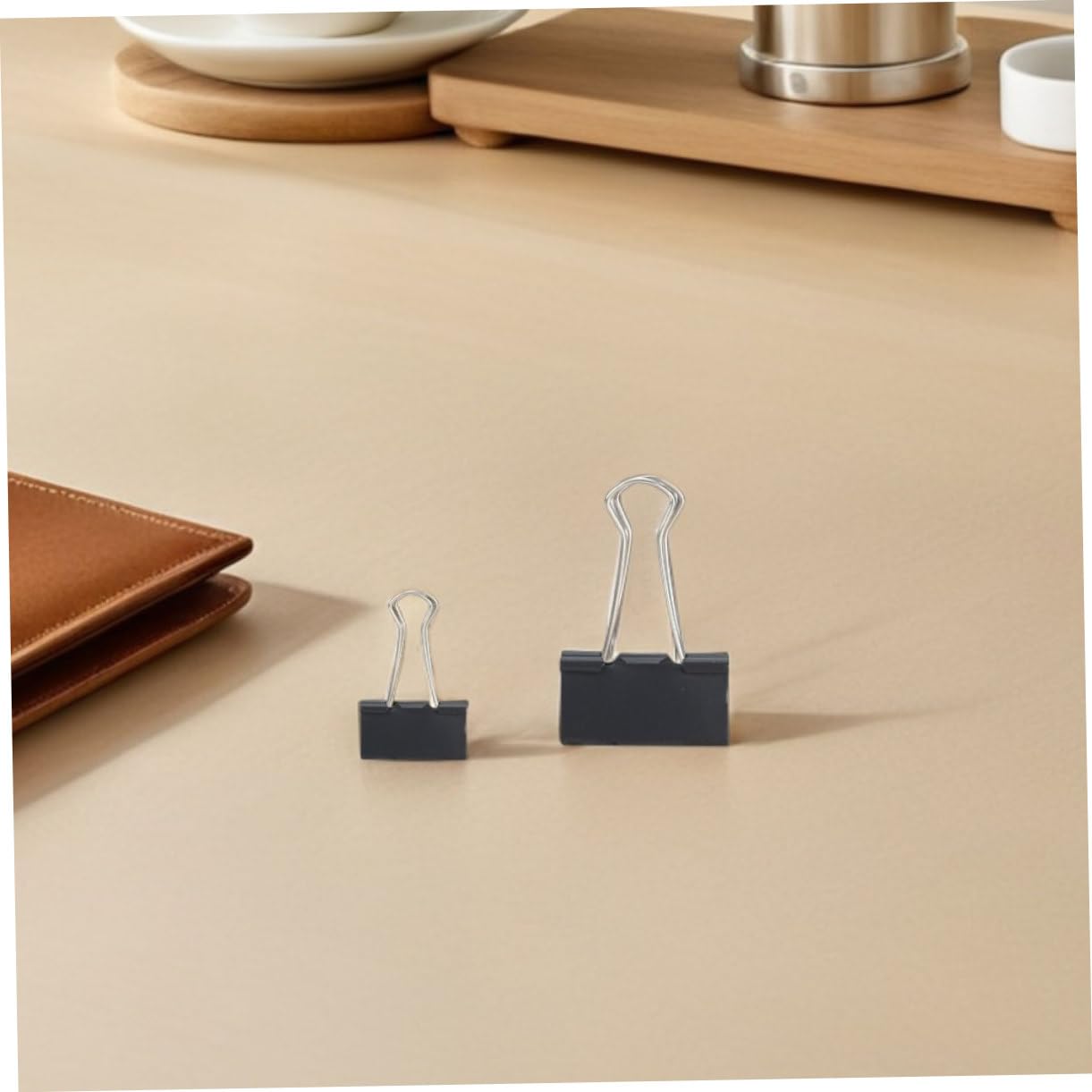 Sewroro 120 Piezas Clips para Carpetas de Metal Clips Grandes Resistentes para Oficina y Hogar Agarre Fuerte para Encuadernadores Metálicos